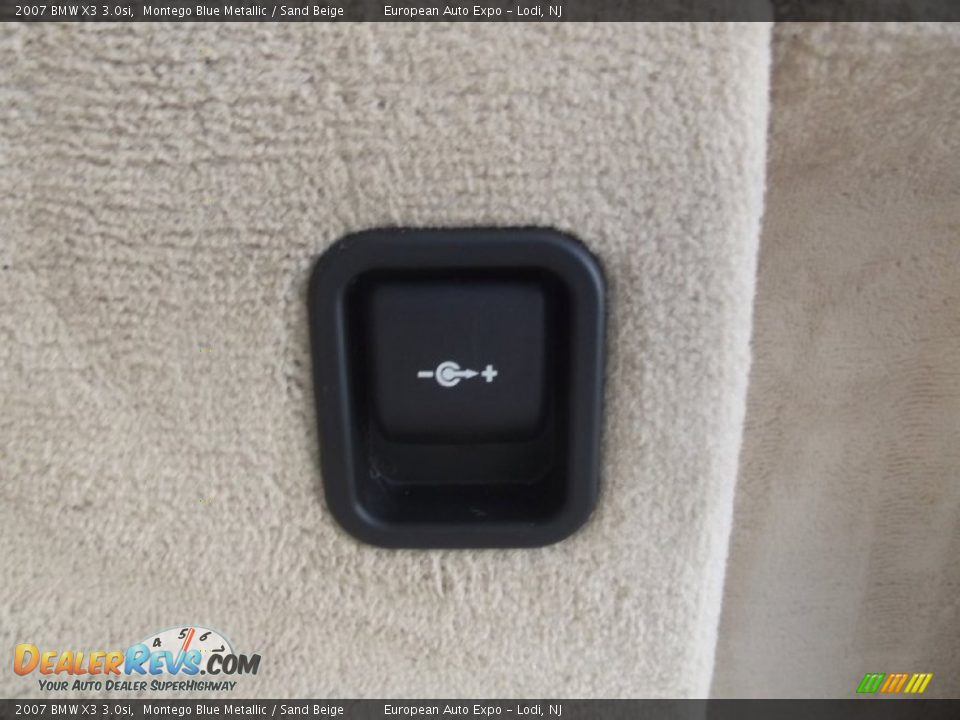 2007 BMW X3 3.0si Montego Blue Metallic / Sand Beige Photo #17
