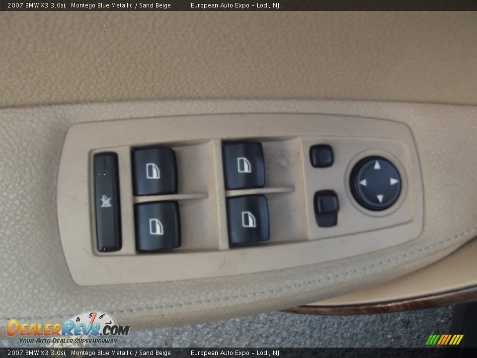 2007 BMW X3 3.0si Montego Blue Metallic / Sand Beige Photo #20