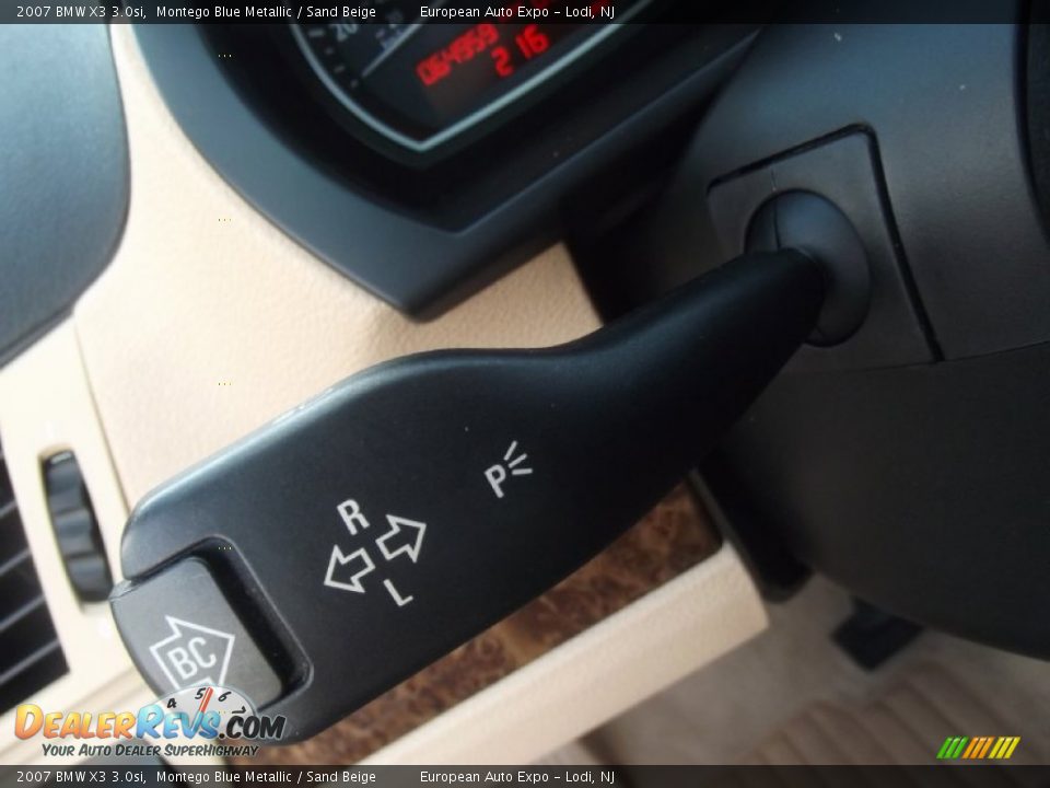 2007 BMW X3 3.0si Montego Blue Metallic / Sand Beige Photo #27