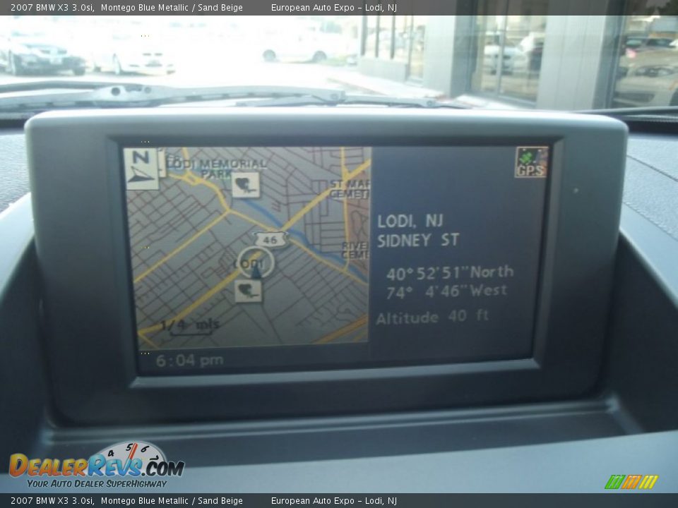 2007 BMW X3 3.0si Montego Blue Metallic / Sand Beige Photo #30