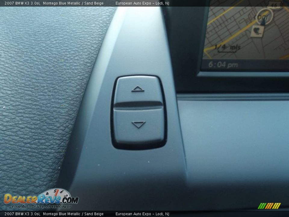 2007 BMW X3 3.0si Montego Blue Metallic / Sand Beige Photo #31