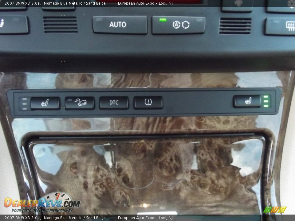 2007 BMW X3 3.0si Montego Blue Metallic / Sand Beige Photo #34