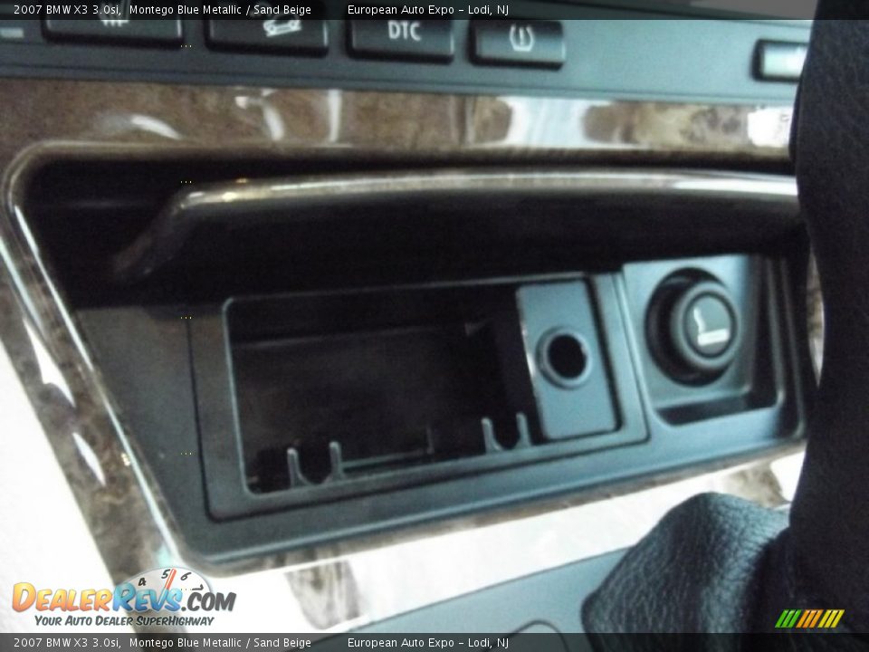 2007 BMW X3 3.0si Montego Blue Metallic / Sand Beige Photo #36