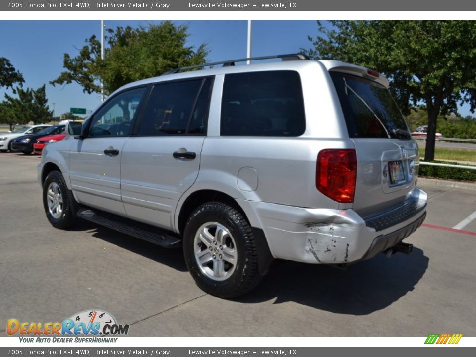 2005 Honda Pilot EX-L 4WD Billet Silver Metallic / Gray Photo #3