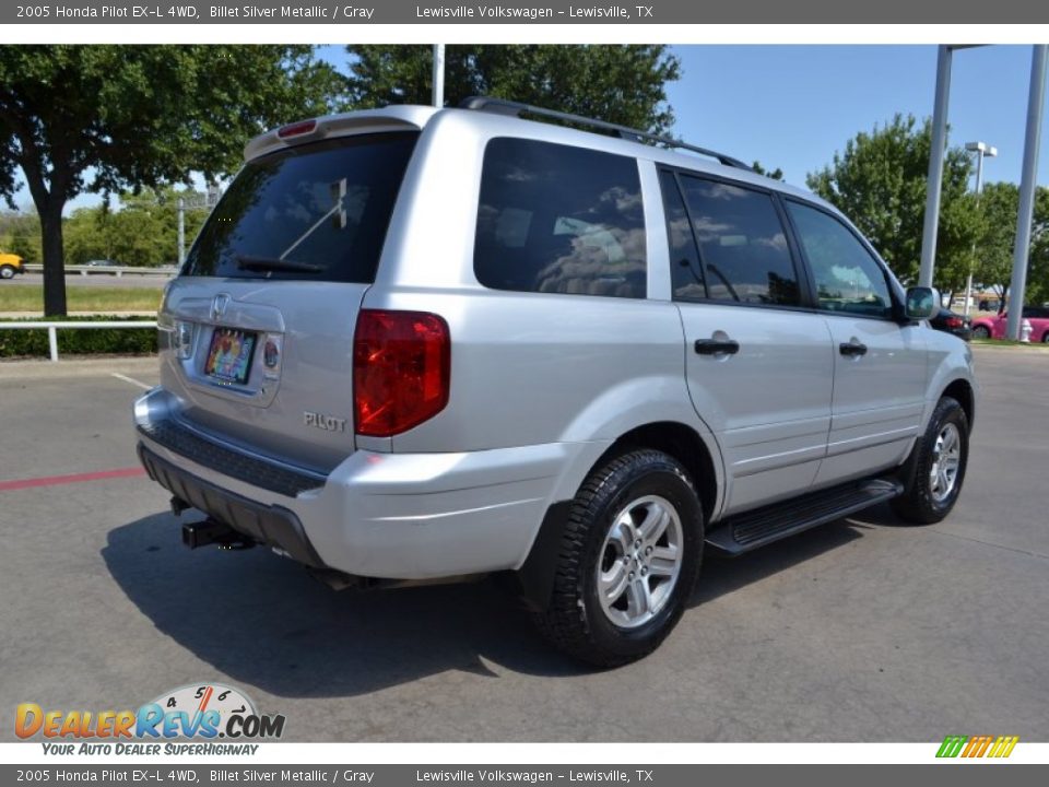 2005 Honda Pilot EX-L 4WD Billet Silver Metallic / Gray Photo #5