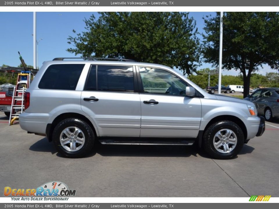 2005 Honda Pilot EX-L 4WD Billet Silver Metallic / Gray Photo #6