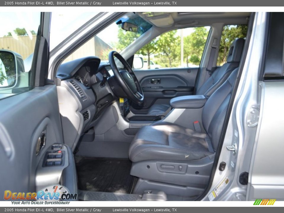 2005 Honda Pilot EX-L 4WD Billet Silver Metallic / Gray Photo #9
