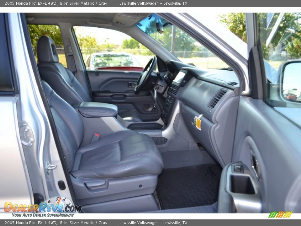 2005 Honda Pilot EX-L 4WD Billet Silver Metallic / Gray Photo #10