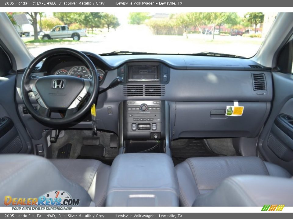 2005 Honda Pilot EX-L 4WD Billet Silver Metallic / Gray Photo #14