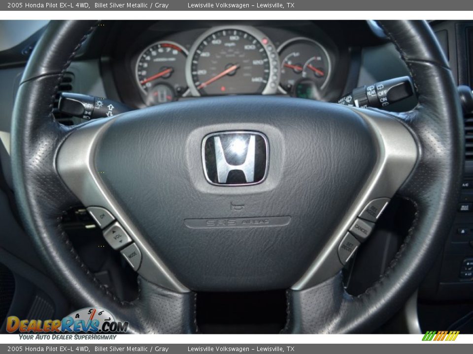 2005 Honda Pilot EX-L 4WD Billet Silver Metallic / Gray Photo #16