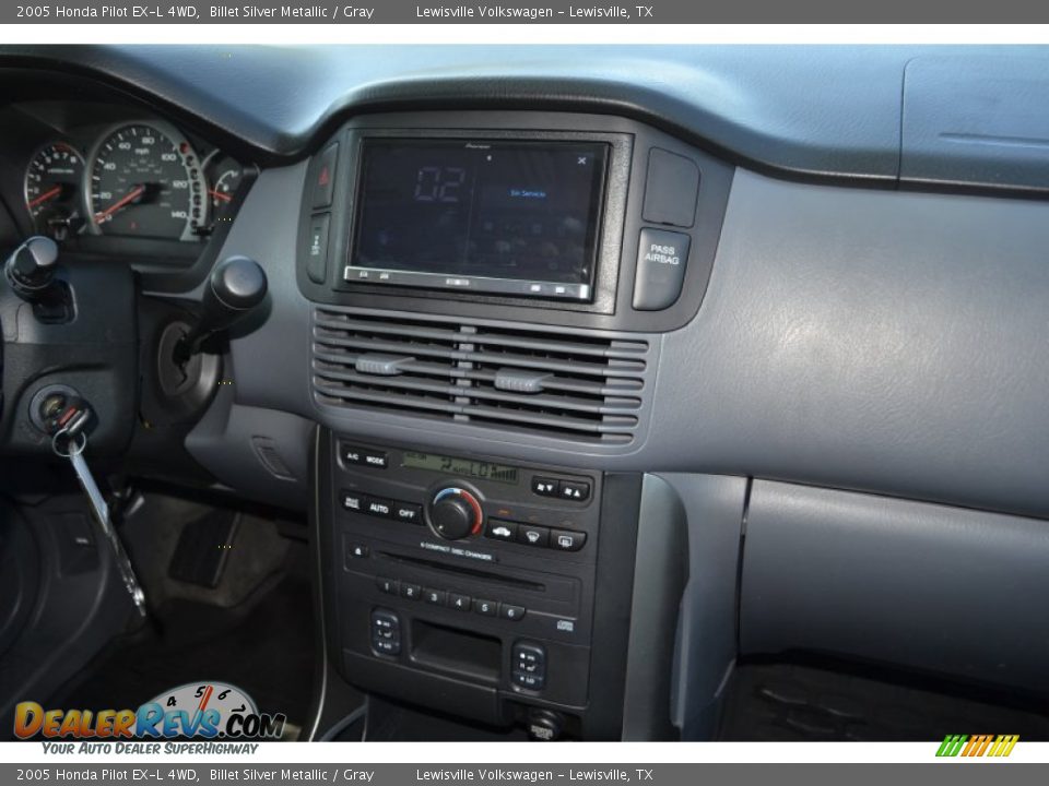 2005 Honda Pilot EX-L 4WD Billet Silver Metallic / Gray Photo #17