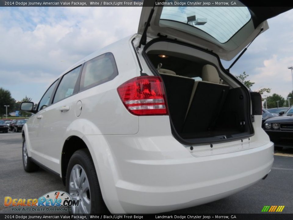 2014 Dodge Journey Amercian Value Package White / Black/Light Frost Beige Photo #9