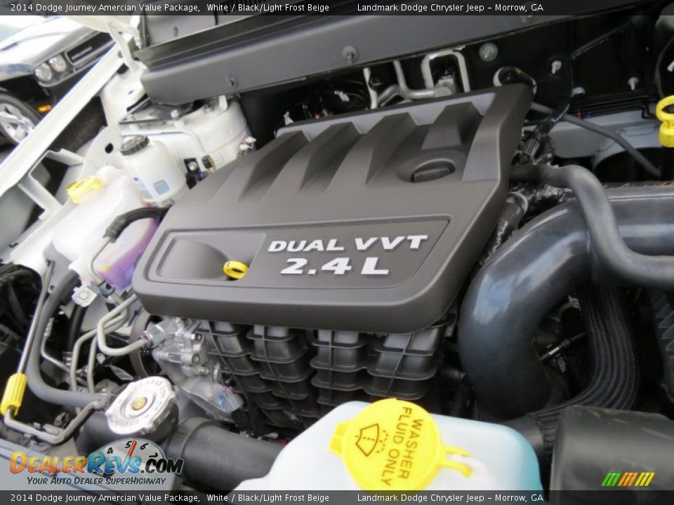 2014 Dodge Journey Amercian Value Package White / Black/Light Frost Beige Photo #10