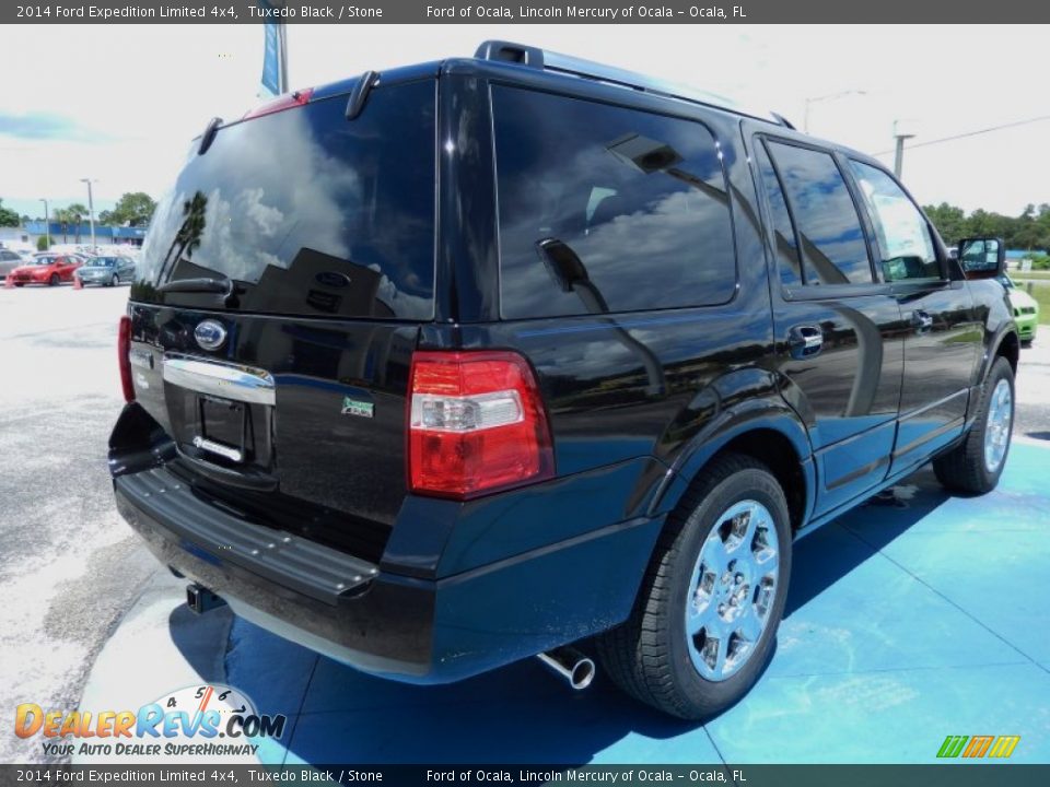 2014 Ford Expedition Limited 4x4 Tuxedo Black / Stone Photo #3
