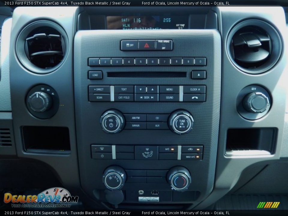 2013 Ford F150 STX SuperCab 4x4 Tuxedo Black Metallic / Steel Gray Photo #10