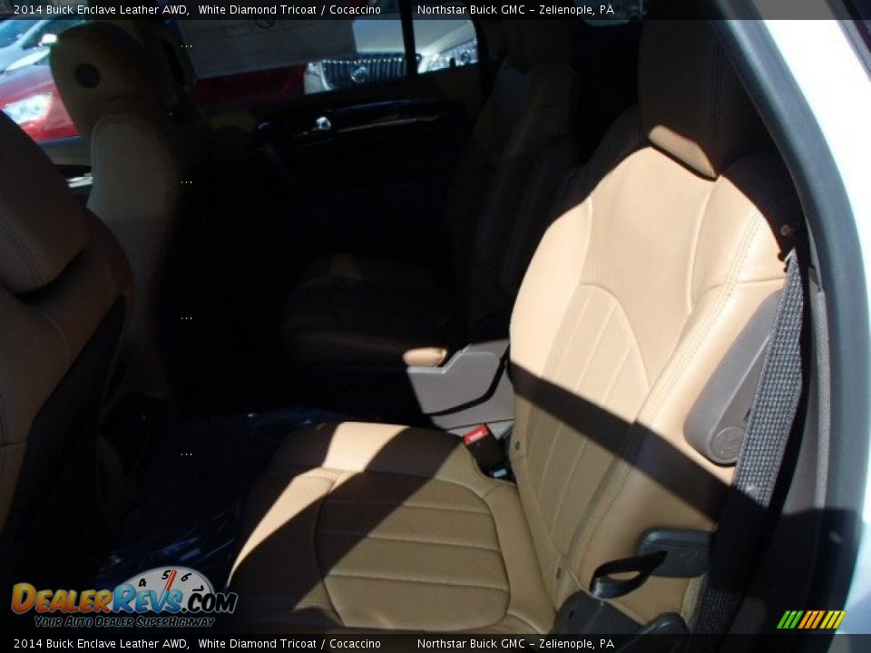 2014 Buick Enclave Leather AWD White Diamond Tricoat / Cocaccino Photo #11