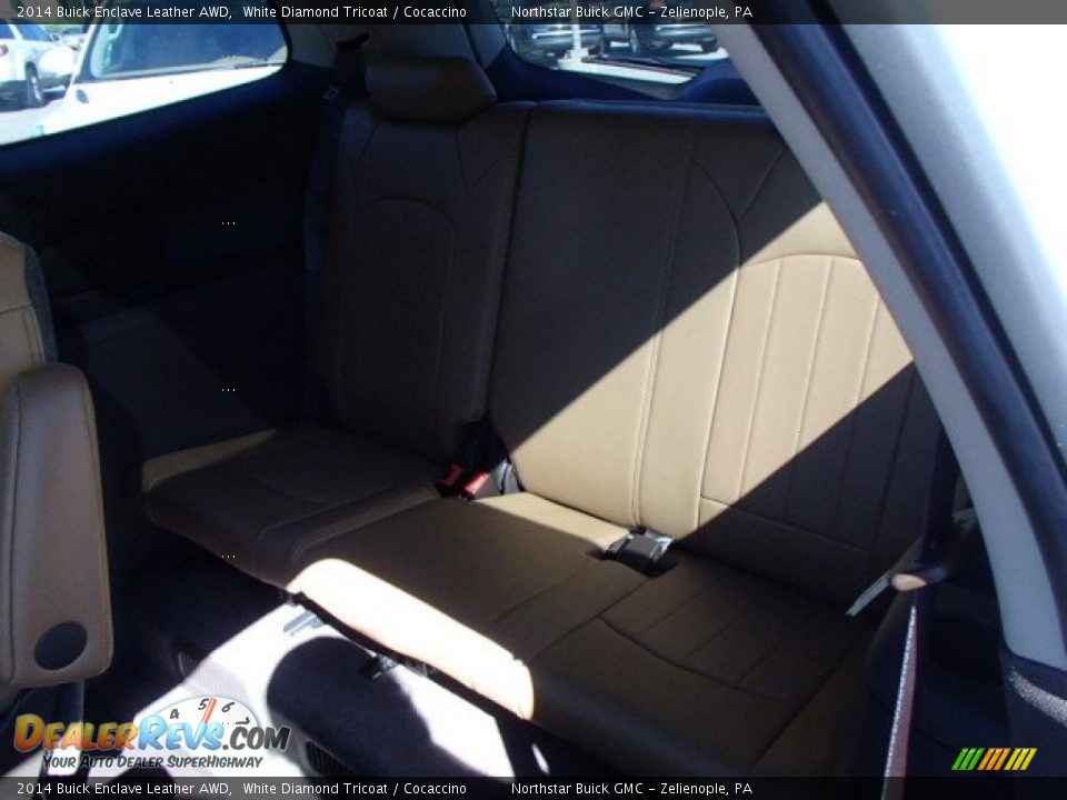 2014 Buick Enclave Leather AWD White Diamond Tricoat / Cocaccino Photo #12