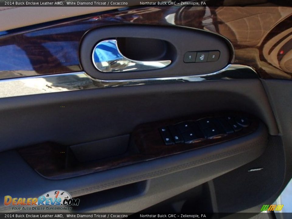 2014 Buick Enclave Leather AWD White Diamond Tricoat / Cocaccino Photo #14
