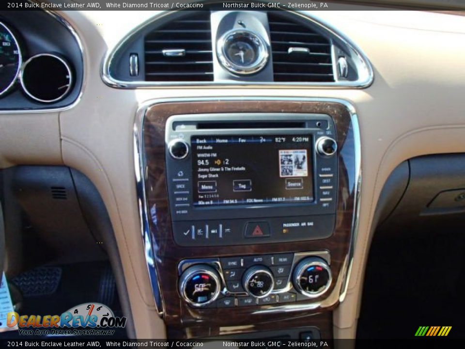 2014 Buick Enclave Leather AWD White Diamond Tricoat / Cocaccino Photo #16