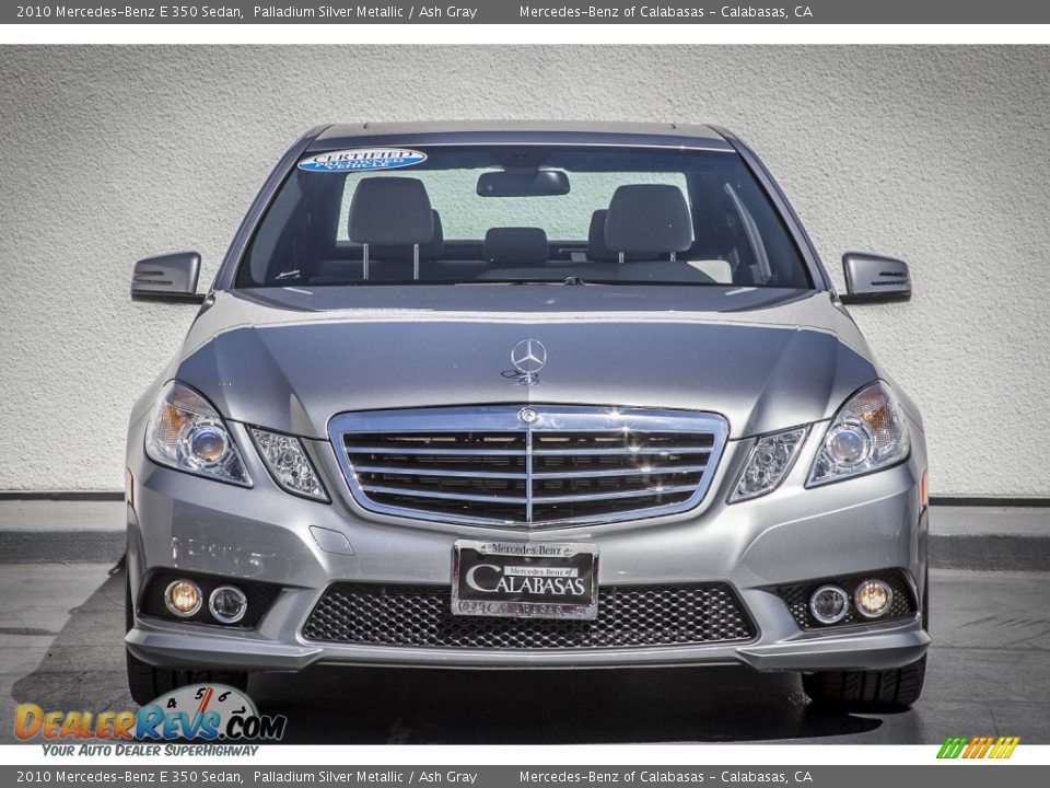 2010 Mercedes-Benz E 350 Sedan Palladium Silver Metallic / Ash Gray Photo #2