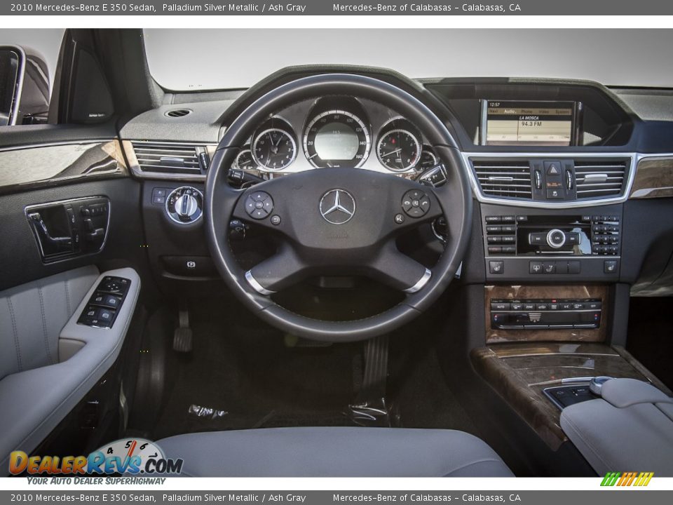 2010 Mercedes-Benz E 350 Sedan Palladium Silver Metallic / Ash Gray Photo #4