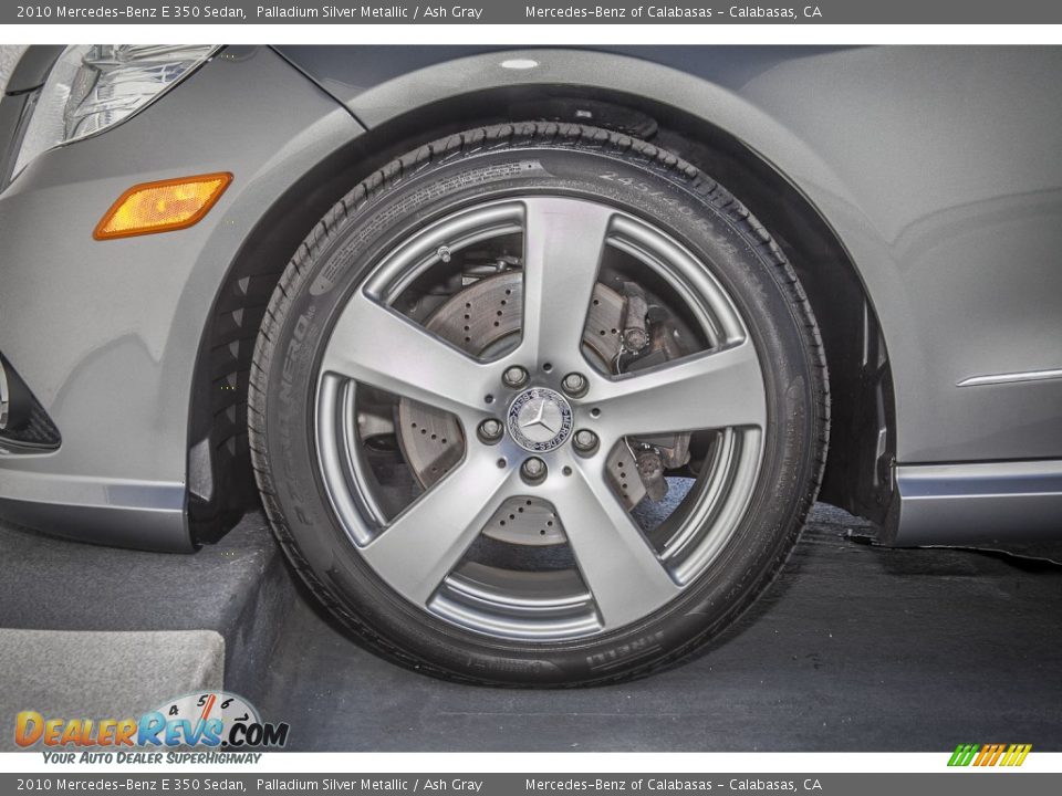 2010 Mercedes-Benz E 350 Sedan Palladium Silver Metallic / Ash Gray Photo #8
