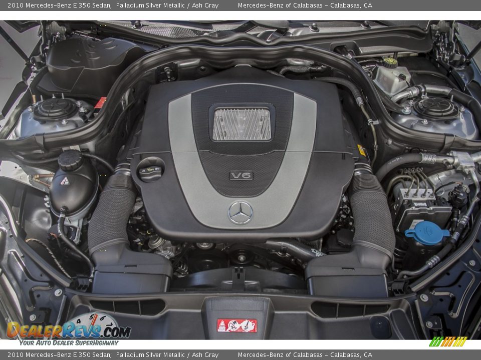 2010 Mercedes-Benz E 350 Sedan Palladium Silver Metallic / Ash Gray Photo #9