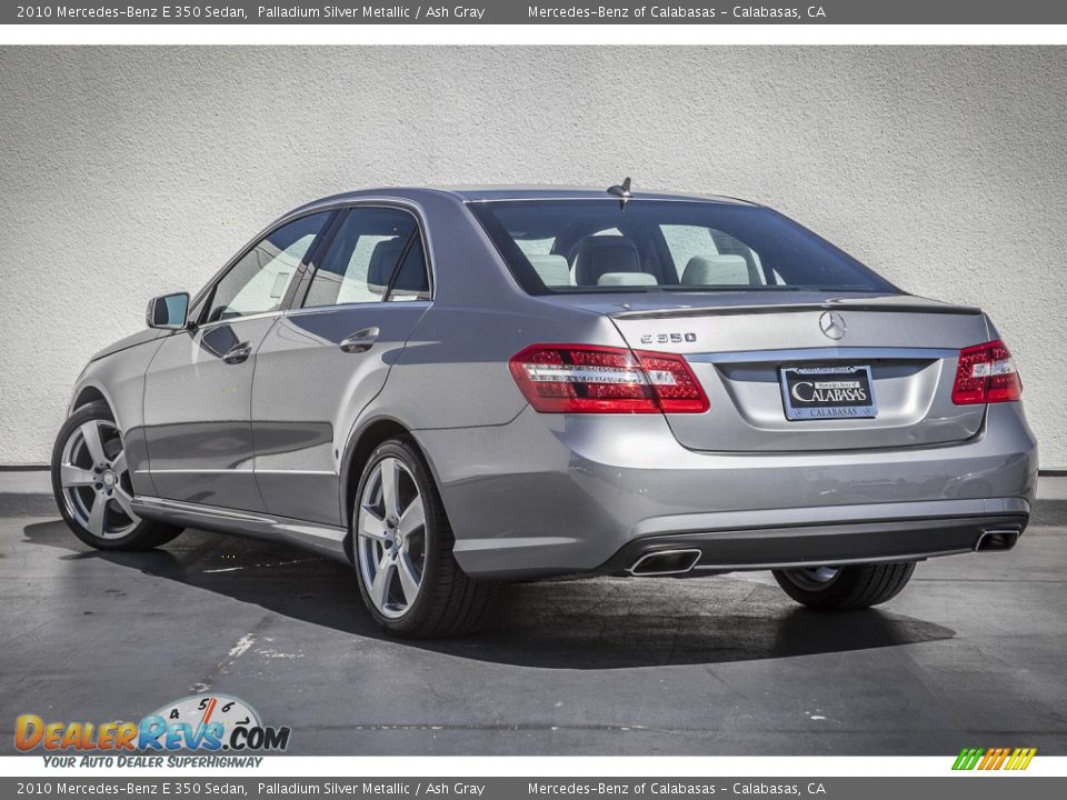 2010 Mercedes-Benz E 350 Sedan Palladium Silver Metallic / Ash Gray Photo #10