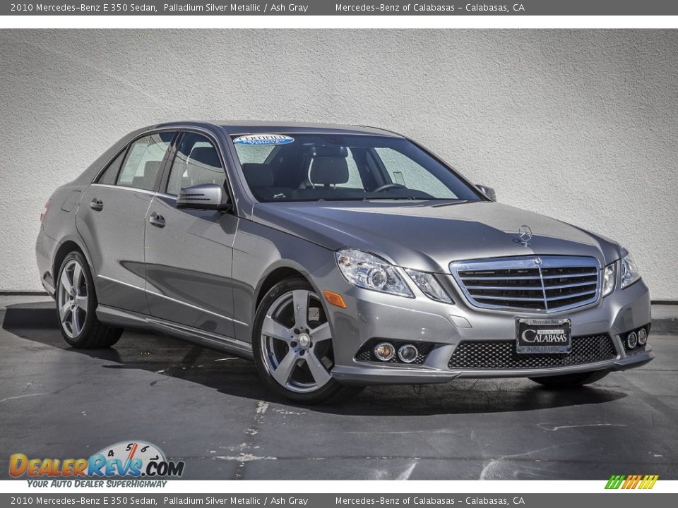2010 Mercedes-Benz E 350 Sedan Palladium Silver Metallic / Ash Gray Photo #12