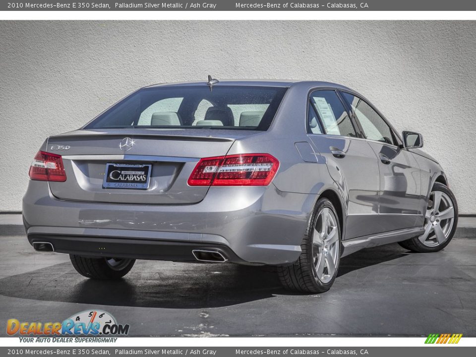 2010 Mercedes-Benz E 350 Sedan Palladium Silver Metallic / Ash Gray Photo #14
