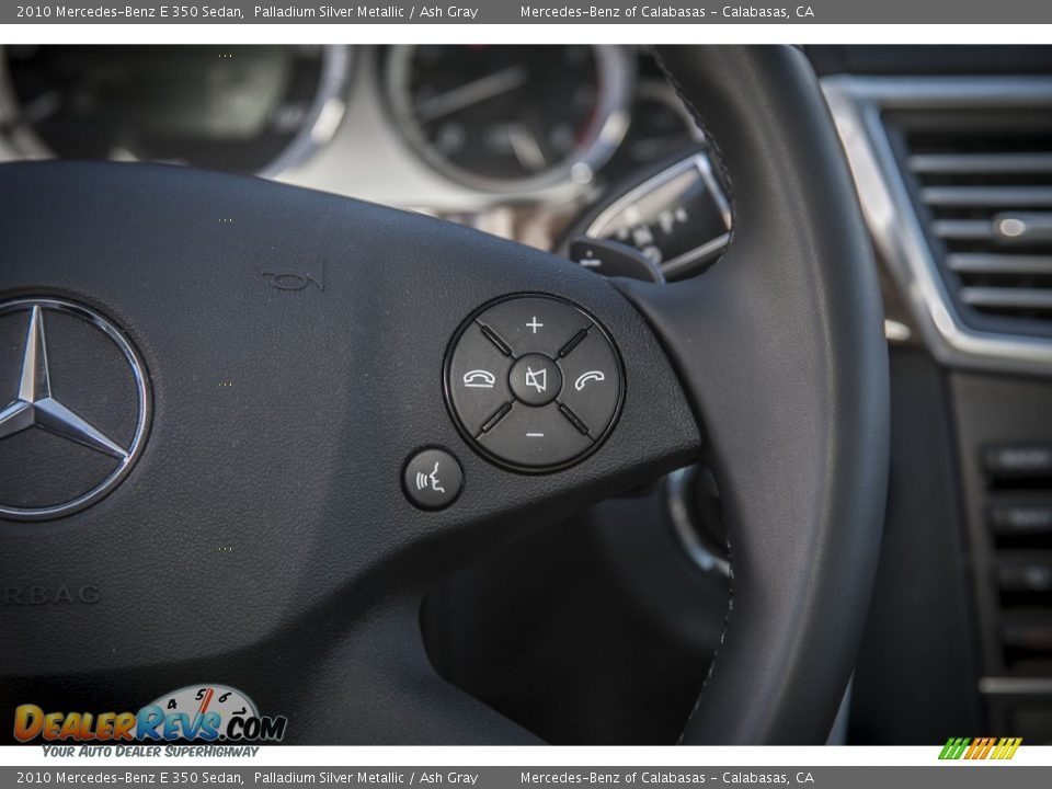 2010 Mercedes-Benz E 350 Sedan Palladium Silver Metallic / Ash Gray Photo #16