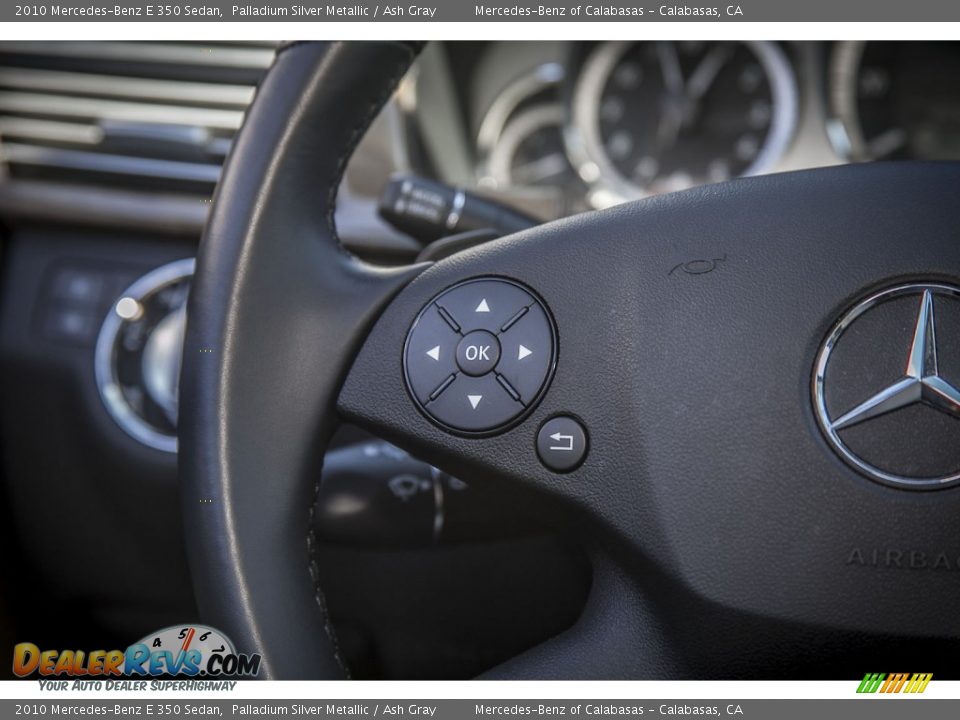 2010 Mercedes-Benz E 350 Sedan Palladium Silver Metallic / Ash Gray Photo #17