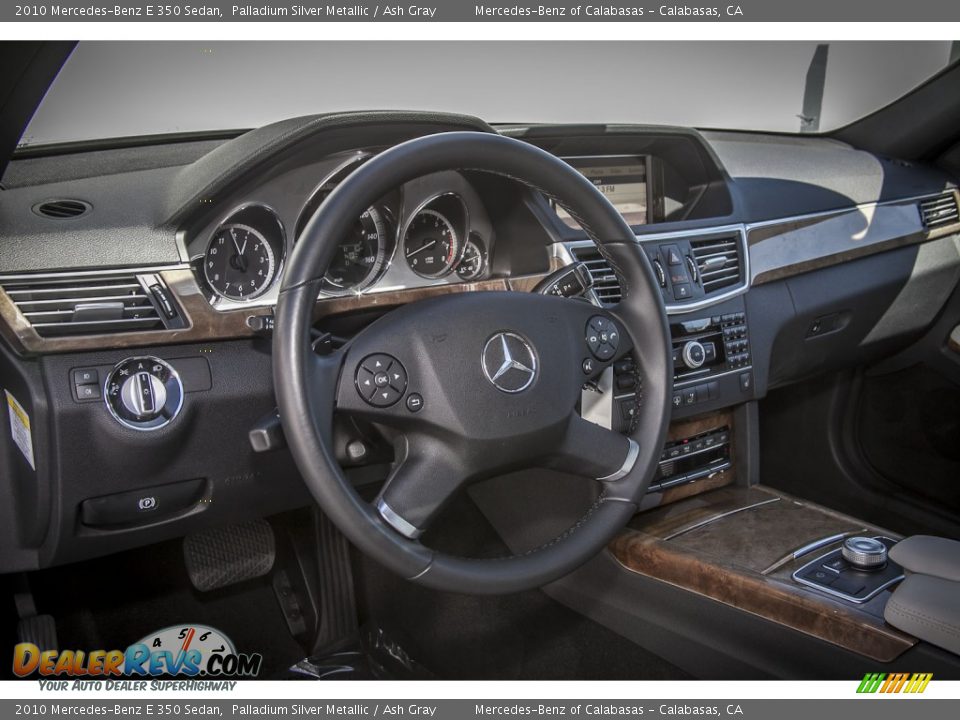 2010 Mercedes-Benz E 350 Sedan Palladium Silver Metallic / Ash Gray Photo #18