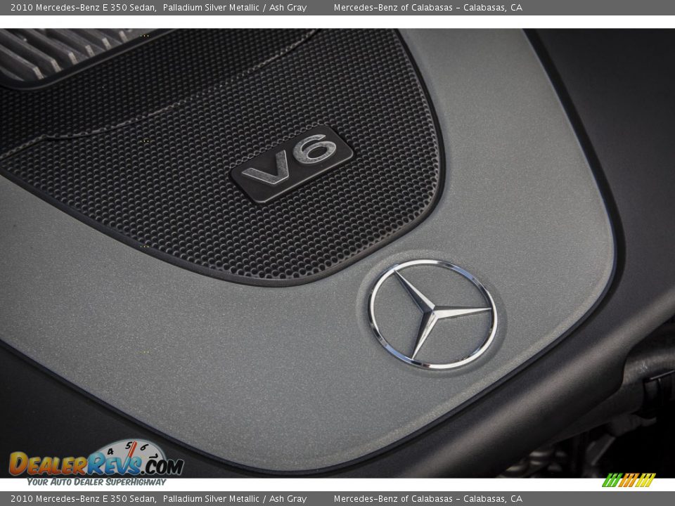 2010 Mercedes-Benz E 350 Sedan Palladium Silver Metallic / Ash Gray Photo #26