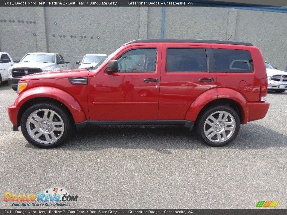 2011 Dodge Nitro Heat Redline 2-Coat Pearl / Dark Slate Gray Photo #9