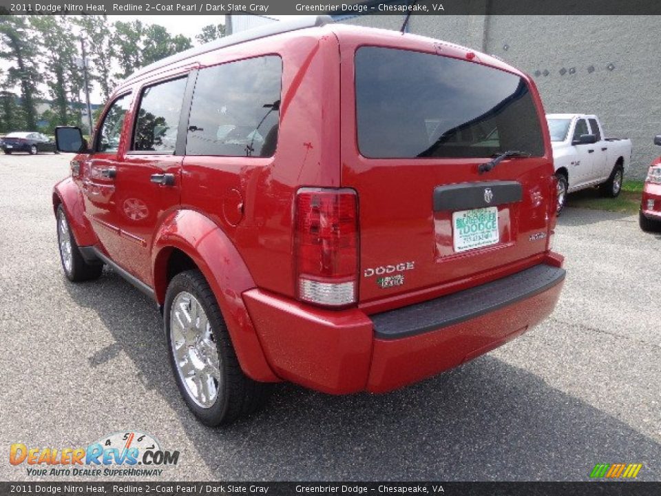 2011 Dodge Nitro Heat Redline 2-Coat Pearl / Dark Slate Gray Photo #10
