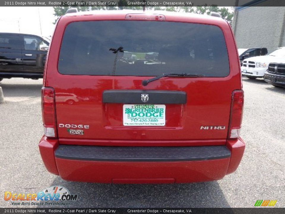 2011 Dodge Nitro Heat Redline 2-Coat Pearl / Dark Slate Gray Photo #11