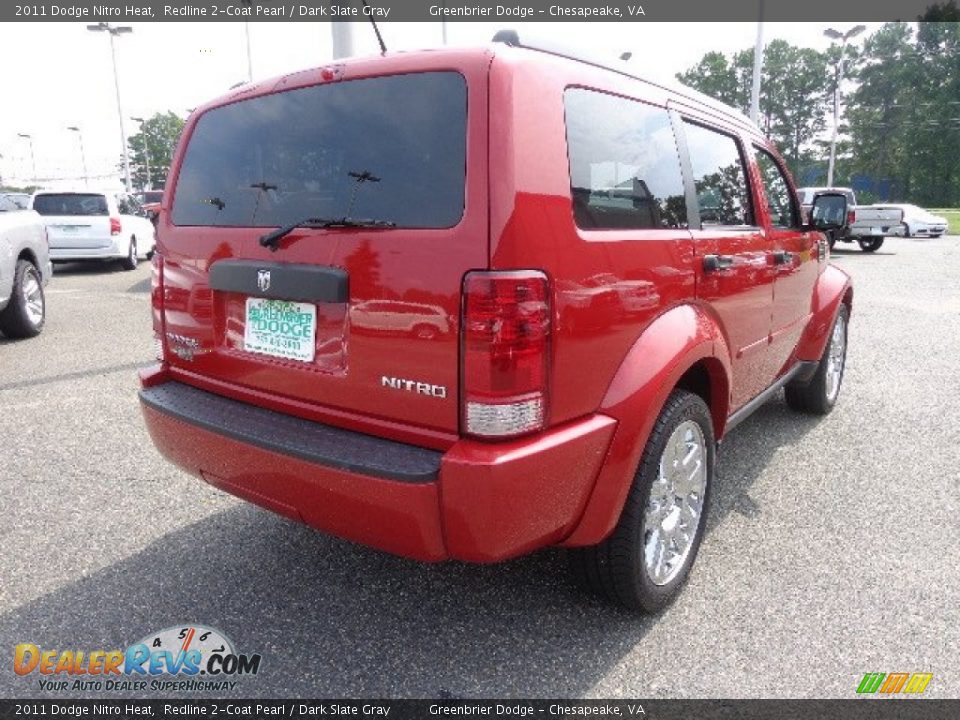 2011 Dodge Nitro Heat Redline 2-Coat Pearl / Dark Slate Gray Photo #12