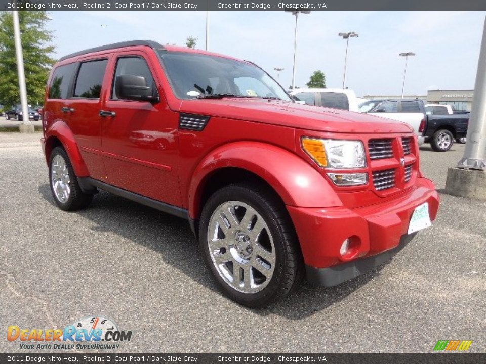 2011 Dodge Nitro Heat Redline 2-Coat Pearl / Dark Slate Gray Photo #14