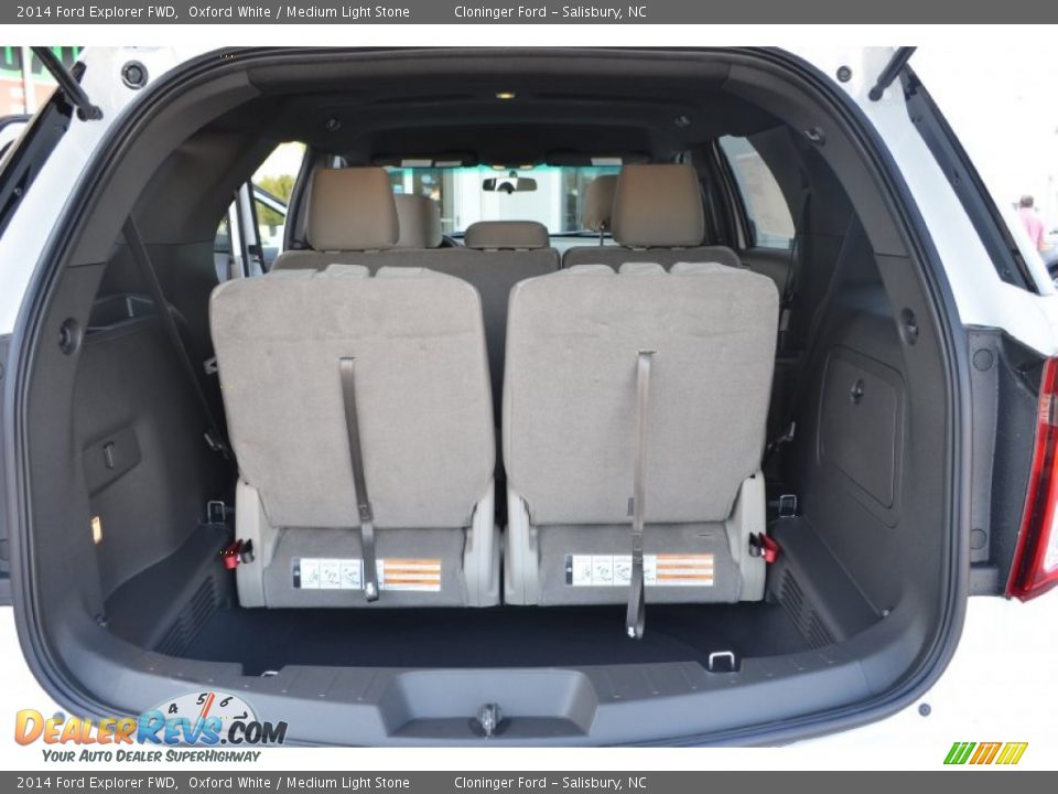 2014 Ford Explorer FWD Oxford White / Medium Light Stone Photo #8
