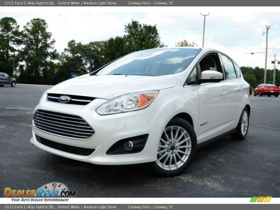2013 Ford C-Max Hybrid SEL Oxford White / Medium Light Stone Photo #1