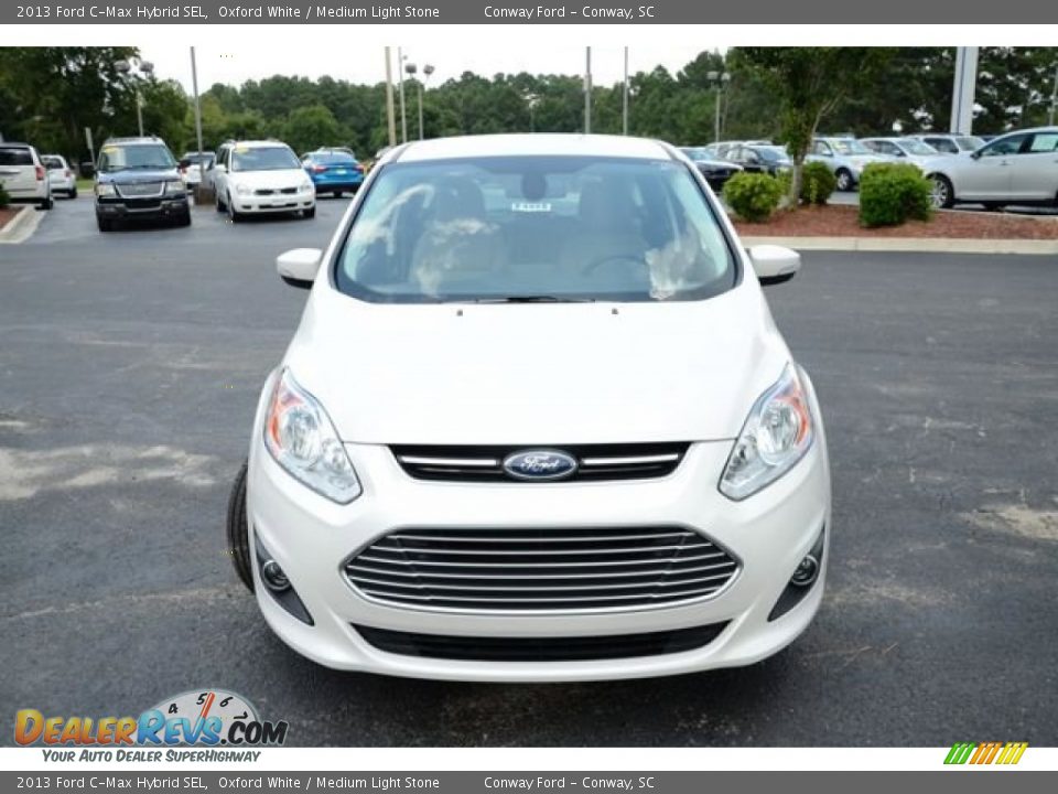 2013 Ford C-Max Hybrid SEL Oxford White / Medium Light Stone Photo #2