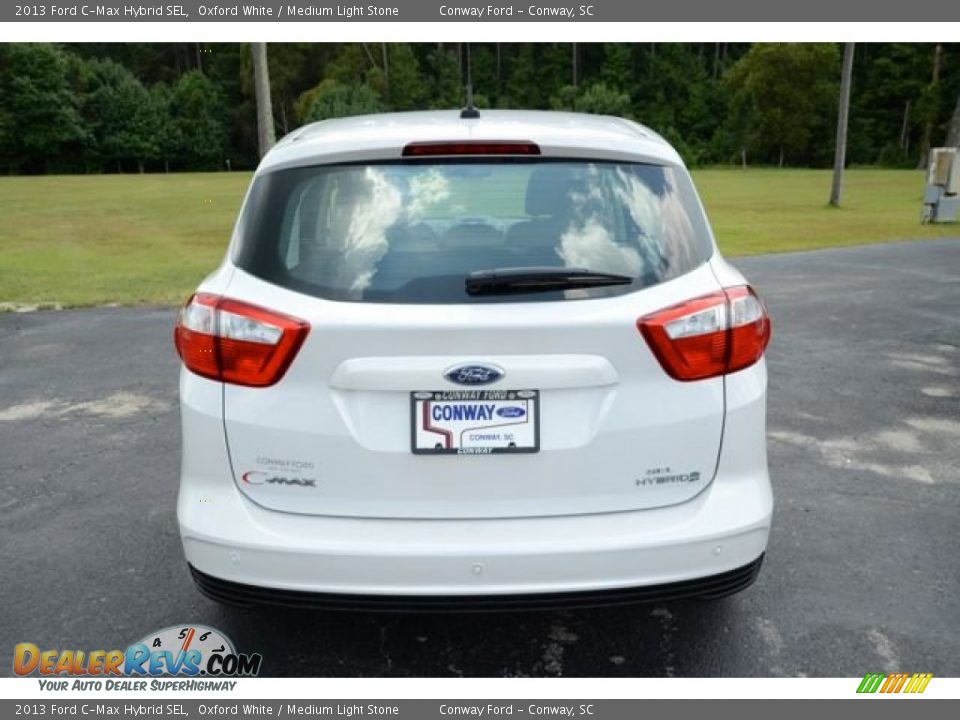 2013 Ford C-Max Hybrid SEL Oxford White / Medium Light Stone Photo #6