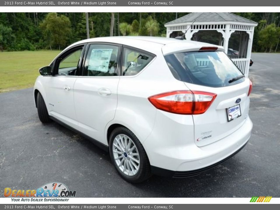 2013 Ford C-Max Hybrid SEL Oxford White / Medium Light Stone Photo #7