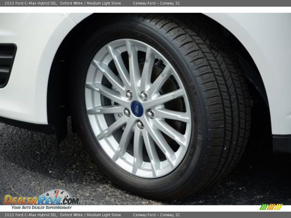 2013 Ford C-Max Hybrid SEL Oxford White / Medium Light Stone Photo #9