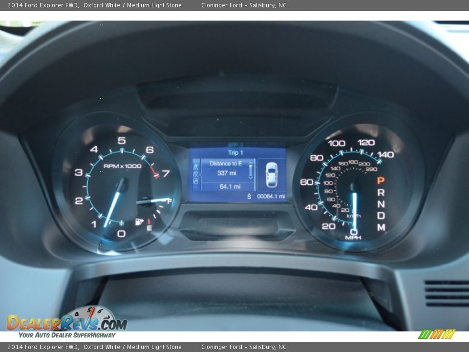 2014 Ford Explorer FWD Oxford White / Medium Light Stone Photo #17