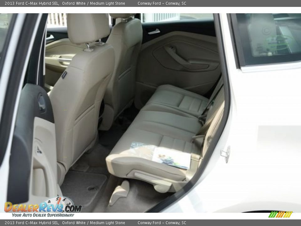 2013 Ford C-Max Hybrid SEL Oxford White / Medium Light Stone Photo #11