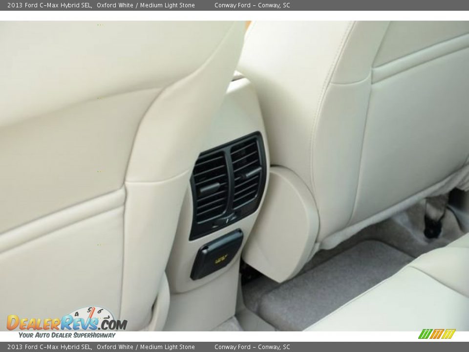 2013 Ford C-Max Hybrid SEL Oxford White / Medium Light Stone Photo #12