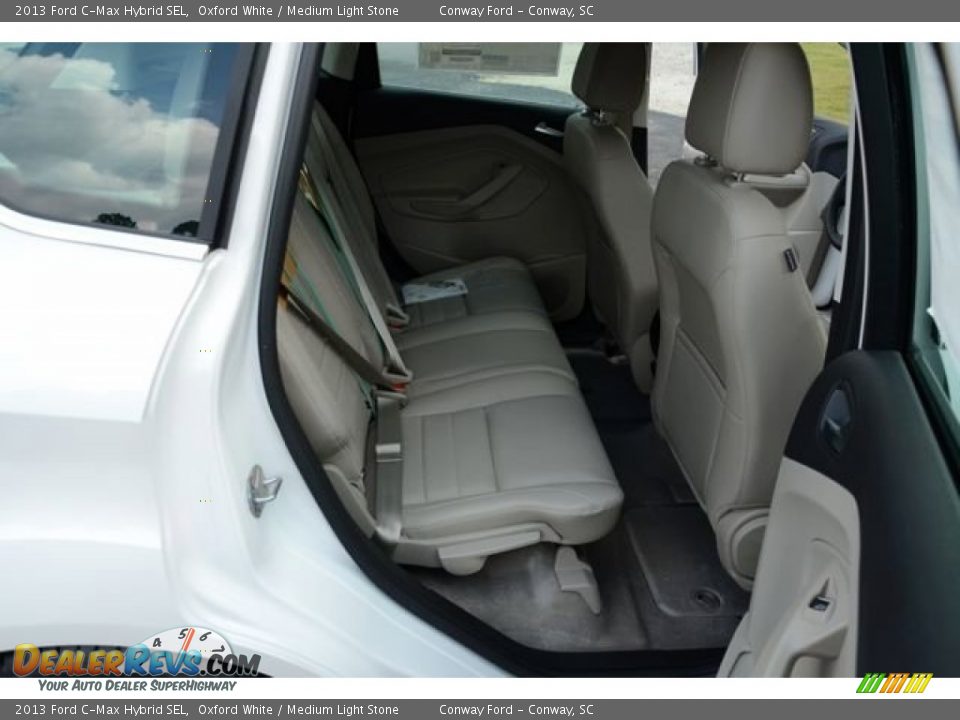 2013 Ford C-Max Hybrid SEL Oxford White / Medium Light Stone Photo #16