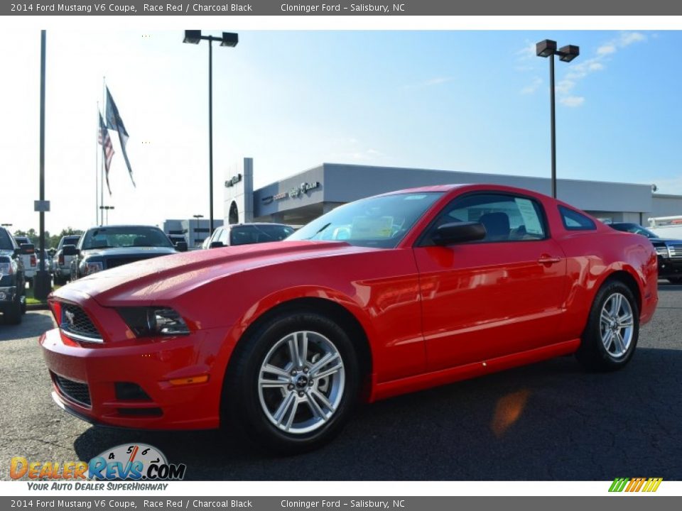 2014 Ford Mustang V6 Coupe Race Red / Charcoal Black Photo #3